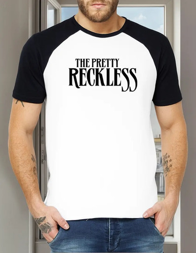 Camiseta Raglan The Pretty Reckless 100% Poliéster