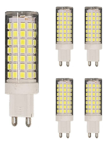 5 Lampada Led Halopim G9 12w 88 Led Lustre Arandela 110v220v Luz Branco-frio 12w 110v/220v