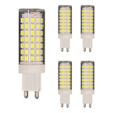 5 Lampada Led Halopim G9 12w 88 Led Lustre Arandela 110v220v Luz Branco-frio 12w 110v/220v