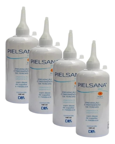 Kit 4 - Pielsana Óleo Cicatrizante Age C/ Copaíba - 4x100ml