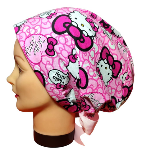 Gorro Médico Guirúrgico Hello Kitty Azul Para Dama