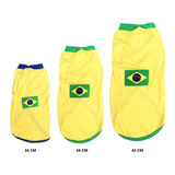 Kit 8 Roupa Cachorro Gato Copa Mundo Brasil Atacado Pet