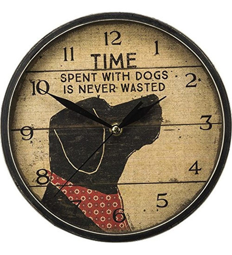 Primitivos Por Kathy Clock Tiempo Con Perros