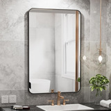 Richtop 24x36 Espejo De Pared Rectangular Baño Negro Espejo 