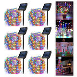 6x20m, Luces Cadena 200 Led Para Fiestas Navidad