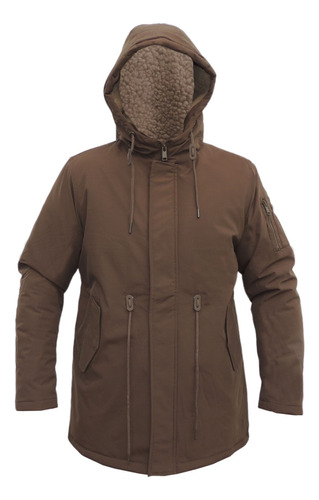 Parka Hombre Campera Abrigo Liviana Sintetico Talles Reales