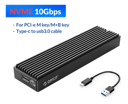 M.2 Nvme Gabinete Tipo C 10 Gbps Sata Drive Con Cable Usb