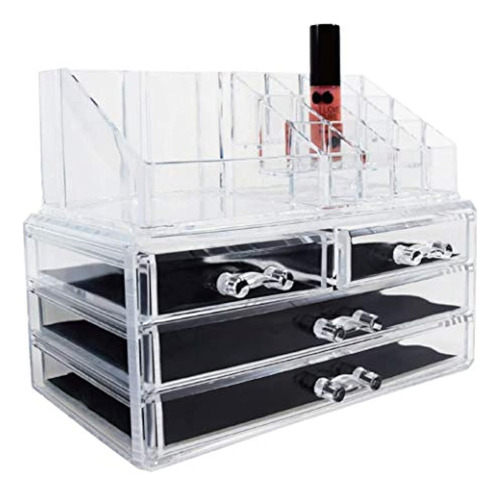 Ikee Design Organizador De Maquillaje Transparente Para El C