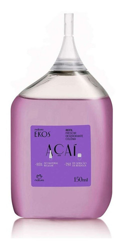 Colônia Frescor Açai Ekos Feminino 150ml Refil Natura Volume Da Unidade 150 Ml