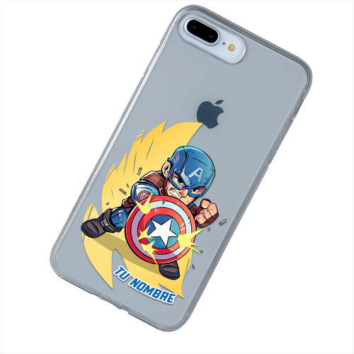 Funda Para iPhone Capitán América Marvel Personalizada