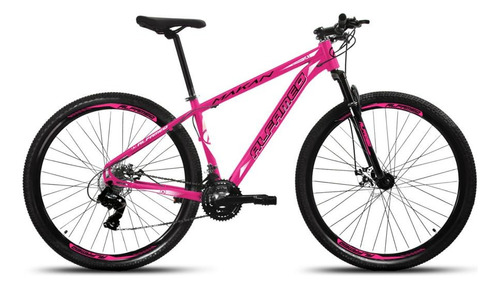 Mountain Bike Alfameq Makan Aro 29 19  24v Freios De Disco Mecânico Câmbios Index Cor Rosa