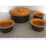 Antigua Olla Carstens Con Cazuelas