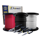 Kit 3 Cables Calibre 12 100mts C/u Juego De Pinzas De Regal0