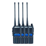 Kit 4 Handy Baofeng Uv82 10w Bibanda Radio Walkie Talkie Vhf Uhf + Auricular Manos Libres