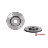 Discos Del (2) Brembo Xtra Perforado Vw Bora Gli Gti Mk5 Tt