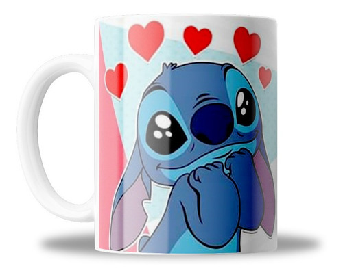 Taza De Ceramica, Stitch, Me Enamoraste Con Tu Sonrisa, 11oz