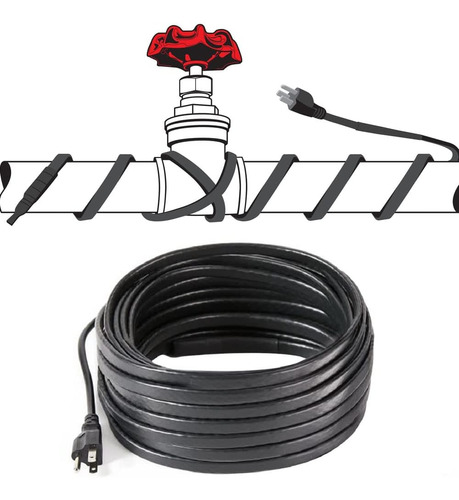 Cable Térmico Automático De 6 Pies Para Tubería De Agua, Kit