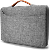 Funda Para Laptop De 16 In, Con Agarre/gris/con Bolsillo