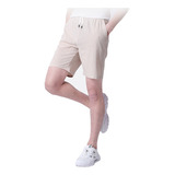 Short Pantalón De Algodón Y Lino Para Hombre, Playa, Yoga