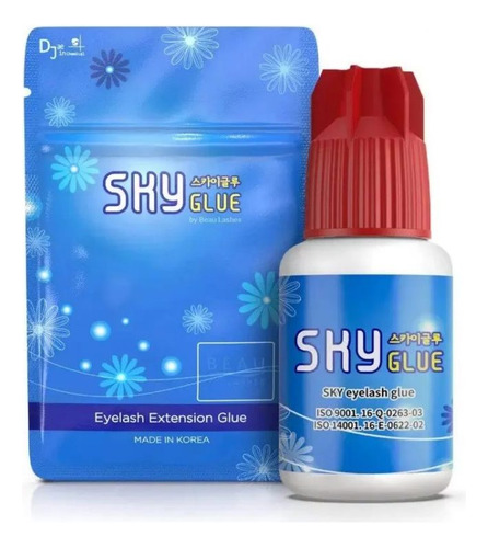 Cola Sky S+glue Alongamento De Cílios Fio Volume Russo Red