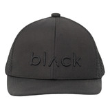 Jockey Trucker Flat Cap Black Black Bubba