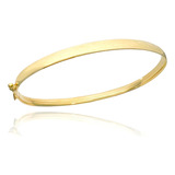 Bracelete Ouro 18k Maciço 4mm Pulseira Grossa Fecho Gaveta Comprimento 20 Cm