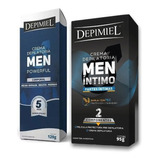 Depimiel Kit De Depilación Masculina Corporal E Intima Crema