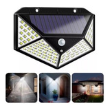 Foco Solar 100 Led Exterior Con Sensor Movimiento