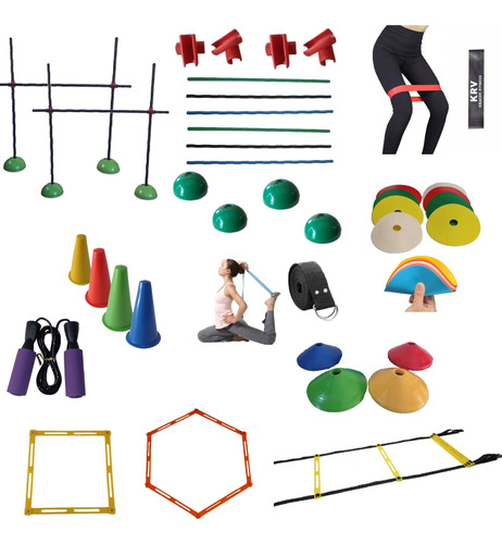 Set Funcional N3 Kit De Entrenamiento Fisico Fitness Gym 