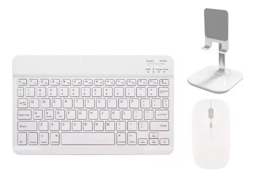 Kit De Teclado Bluetooth Com Mouse Para Telefones/tablets C