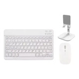 Kit De Teclado Bluetooth Com Mouse Para Telefones/tablets C