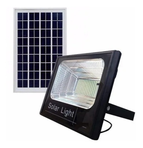 Refletor Holofote Ultra Led Solar 50w Real Placa Completo