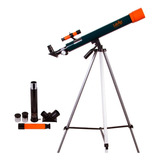 Telescopio Para Niños Levenhuk Labzz T2 50mm 100x Color Verde Oscuro