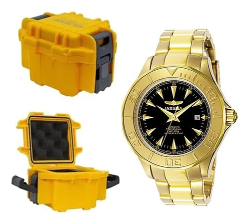 Relógio Invicta Ignature Men 7040 Dourado Original + Nf-e