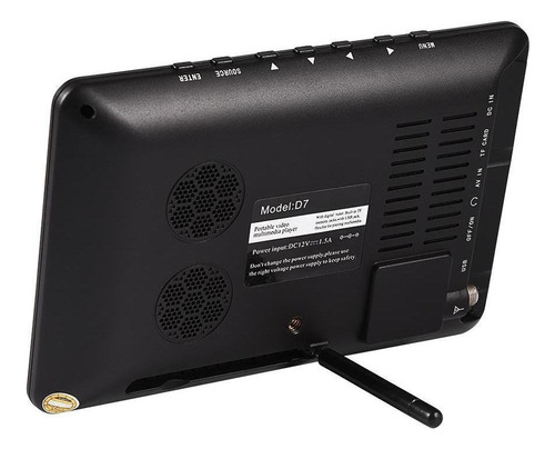 7 Pulgadas Hd 1080p Mini Reproductor De Televisión Digital .