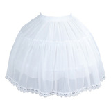 Crinoline Underskirt Enagua Jaula 2 Aros Hasta La Rodilla Pa