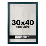 Moldura 30x40 Foto Quadro Com Vidro Poster Porta Certificado