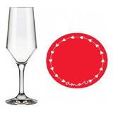 Taça Buffet Champagne 186 Ml Love Vermelho Sortido - Allmix