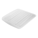 Bandeja Para Escurridor De Platos Rubbermaid Pq Tabla Locero Color Blanco