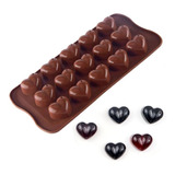 Forma Molde Silicone Sabonete Chocolate Bombom Coração C01