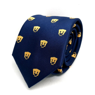Corbata Eties Pumas Formal Microfibra Jacquard Adultos Color Azul Largo 1.45 M | MercadoLibre
