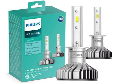 Lâmpada Led H1/h4/h7/h8/h11/h16/hb3/hb4 Phillips Ultinon Led