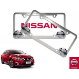 Par Porta Placas Nissan Sentra 1.8 2017 Original