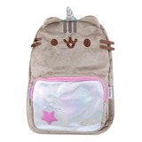 Mochila Gato Pusheen Gris Unicornio Pusheenicornio Rainbow