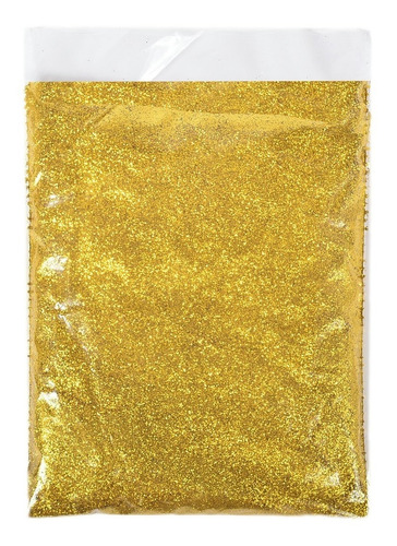 Glitter Em Pó Dourado Brilho 500 Gramas Atacado