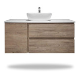 Mueble Vanitory Colgante 120 Mesada Silestone