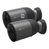 Kit X2 Camara Seguridad Wifi Bateria Recargable Ezviz