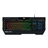 Teclado Gamer Meetion K9420 Qwerty Inglés Us Color Negro Con Luz Rgb