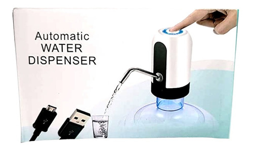 Dispensador De Agua Garrafón Eléctrico Recargable Usb 