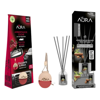 Aura Ambientador Para Carro 6ml\u002Fvarillas 30 Ml\u002F2 Pzas | Meses sin interés